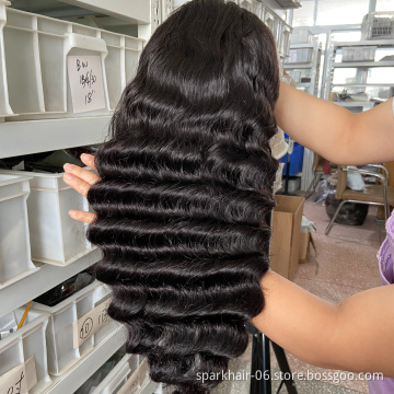 Wholesale Price Virgin Indian Straight Hair Lace Front Wigs 10a Glueless Hd Full Lace Transparent Human Hair Wig With Baby Hair